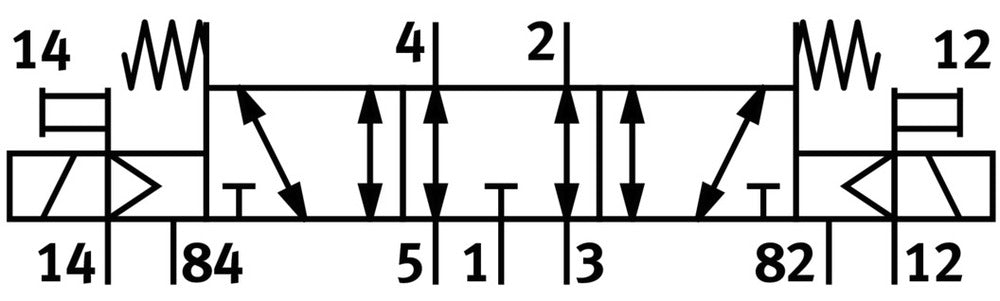 Festo 5/3 Électrovanne D'air Échappé M7 250L/Min - 533144