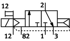 Festo 3/2 NC Monostable Électrovanne À Air QS-8 810L/Min - 196890