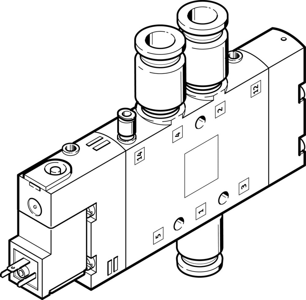 Festo 5/2 Monostable Air Électrovanne QS-8 850L/Min - 163770