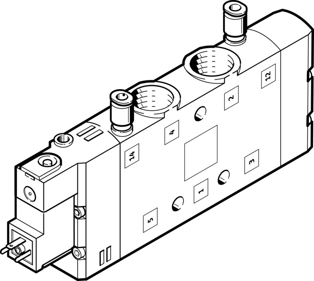 Festo 5/2 Monostable Électrovanne À Air G3/8 2900L/Min - 163838