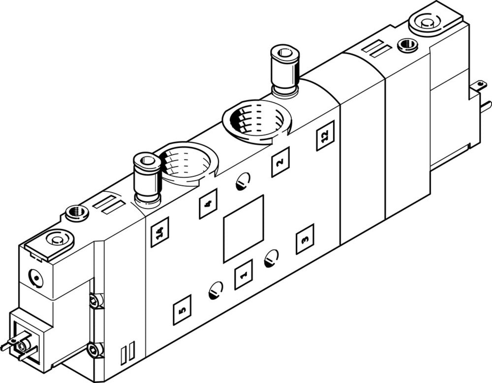 Festo 5/3 NC Air Solenoid Valve G3/8 3000l/min - 170338