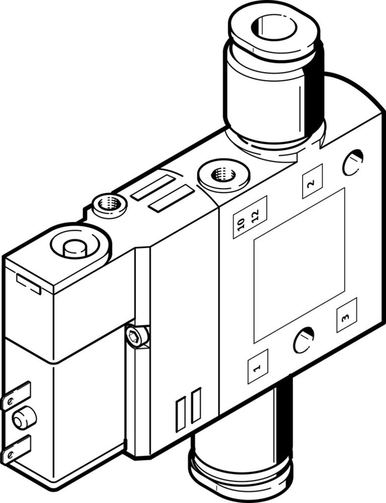 Festo 3/2 NO Monostable Air Solenoid Valve QS-4 190l/min - 196852
