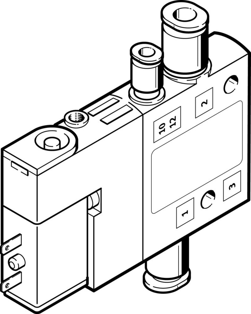 Festo 3/2 NC Monostable Vanne Électrovanne À Air QS-4 190L/Min - 196849