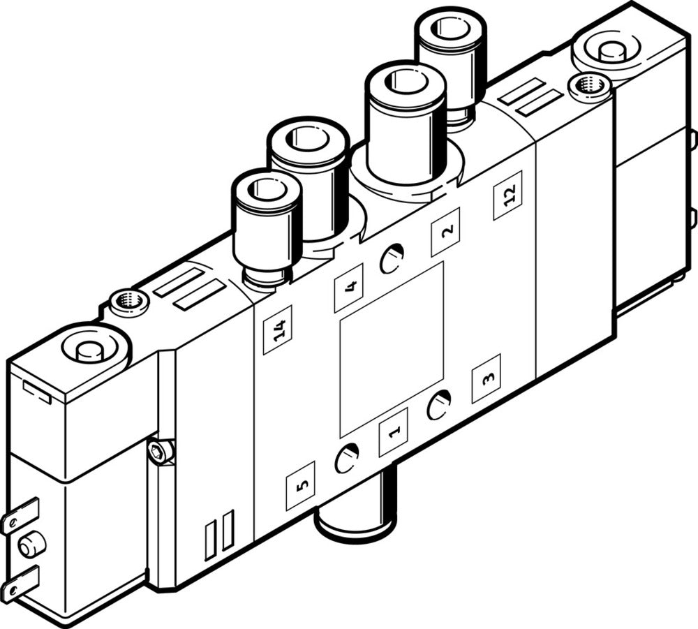 Festo 5/2 Bistable Air Électrovanne QS-4 180L/Min - 196879