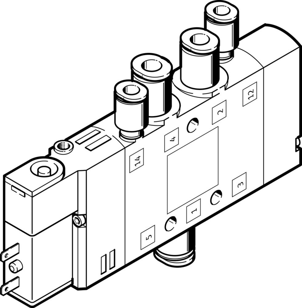 Festo 5/2 Monostable Air Électrovanne QS-6 320l/min - 196886