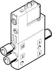 Festo 3/2 NO Monostable Air Solenoid Valve QS-6 510l/min - 196893