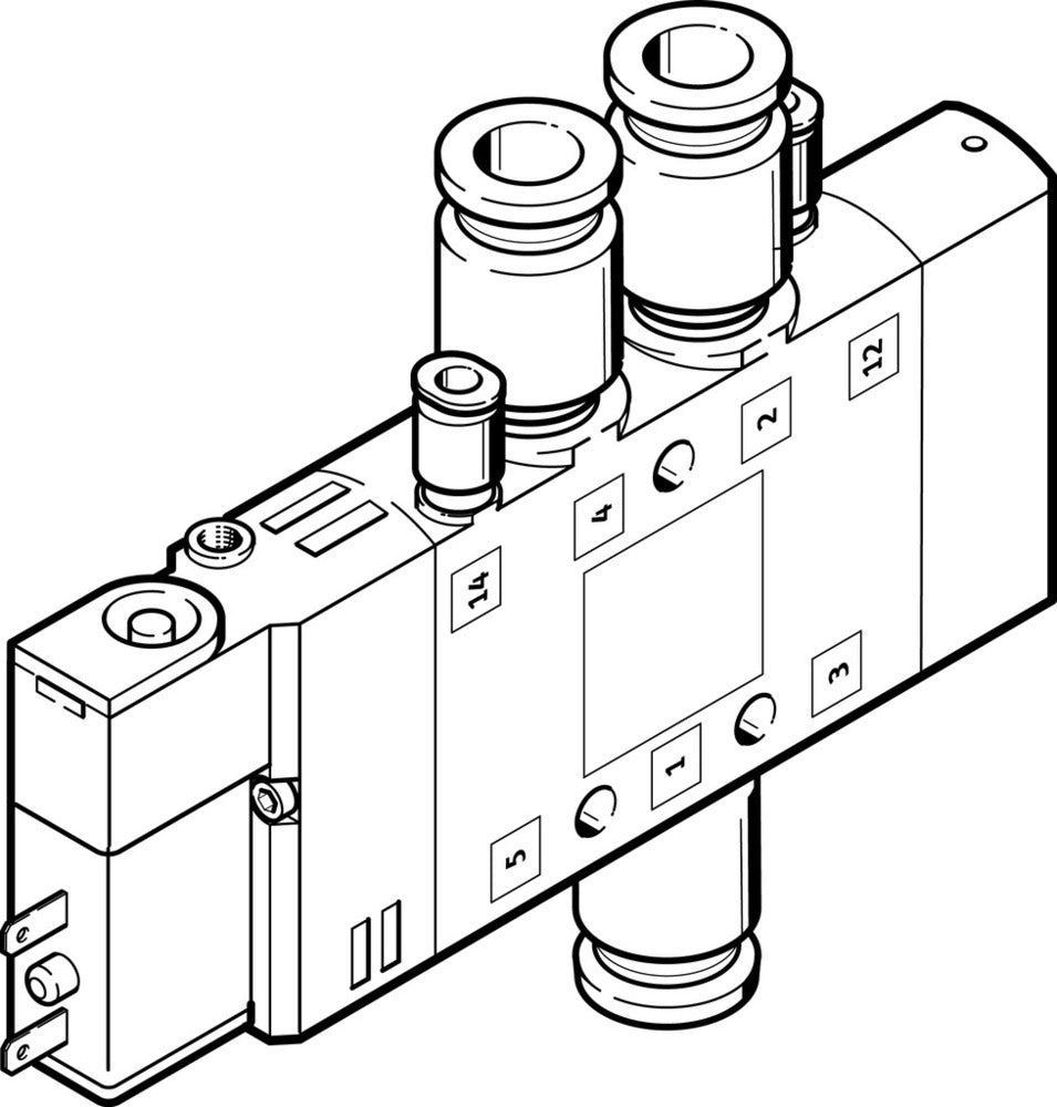 Festo 5/2 Monostable Air Électrovanne QS-6 400l/min - 196913