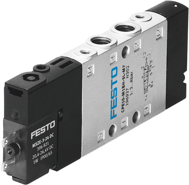 Festo 5/2 Monostable Air Électrovanne M7 350L/Min - 196928