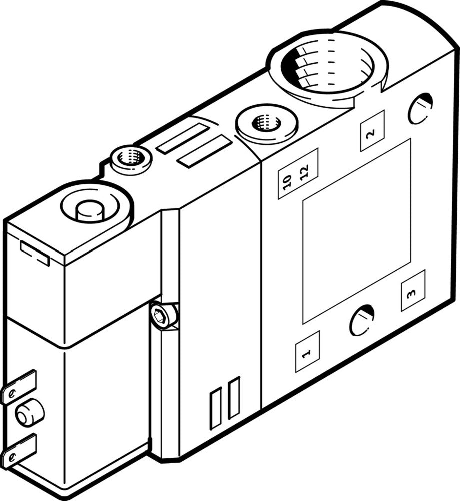 Festo 3/2 NC Monostable Air Solenoid Valve G1/8 900l/min - 196930