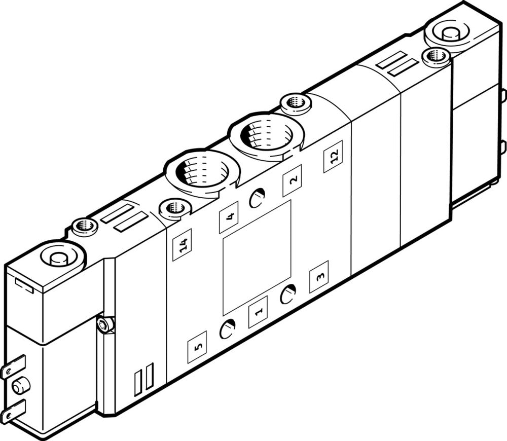 Festo 5/3 Exhausted Air Solenoid Valve G1/8 700l/min - 196936