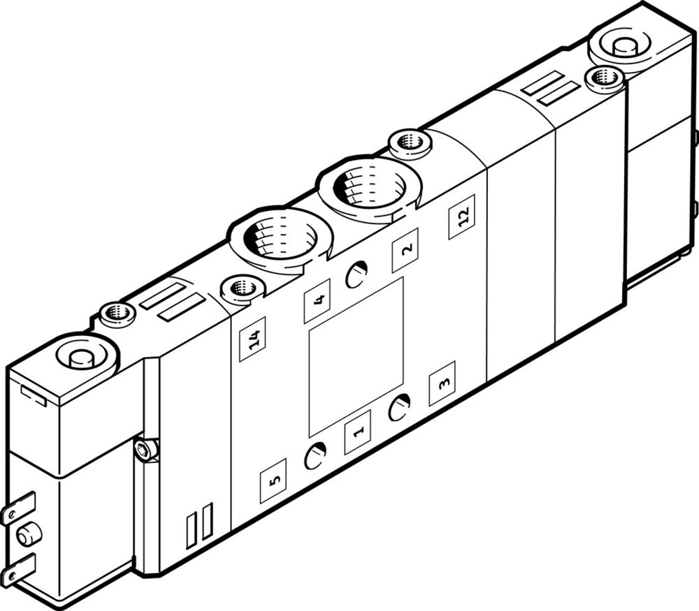 Festo 5/3 NC Air Solenoid Valve M7 350l/min - 533142
