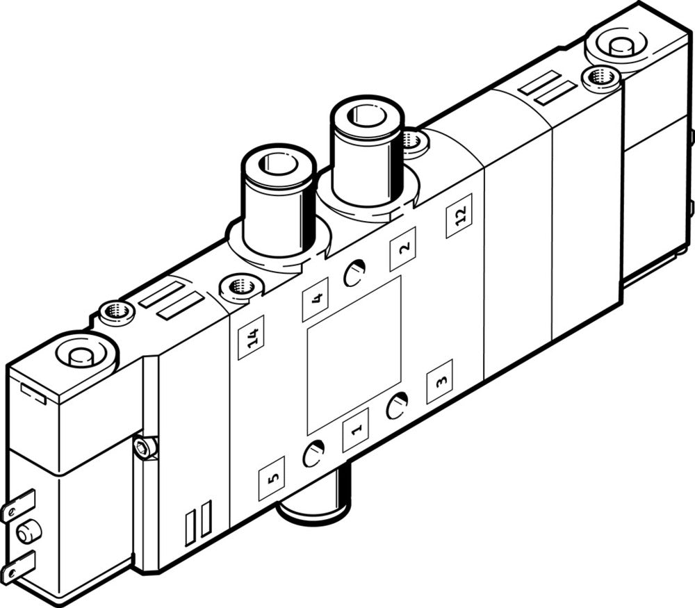 Festo 5/3 Pressurized Air Solenoid Valve QS-4 180l/min - 533151