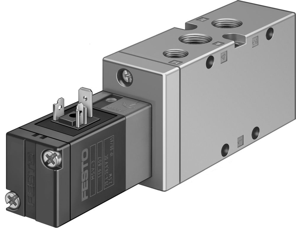 Festo 5/2 Monostable Air Solenoid Valve G1/4 1300l/min - 19701