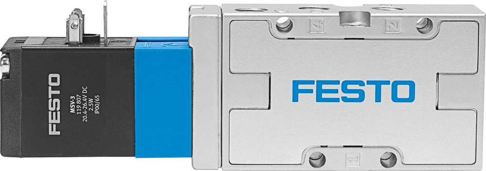 Festo 5/2 Monostable Air Solenoid Valve G1/8 750l/min - 19779