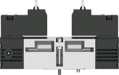 Festo 5/3 Échappement D'Air Électrovanne Taille 18mm ISO 15407-1 450l/min - 547105