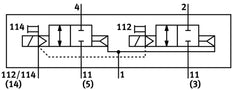 Festo 2x2/2 NC Monostable Air Solenoid Valve Size 18mm ISO 15407-2 500l/min - 561159
