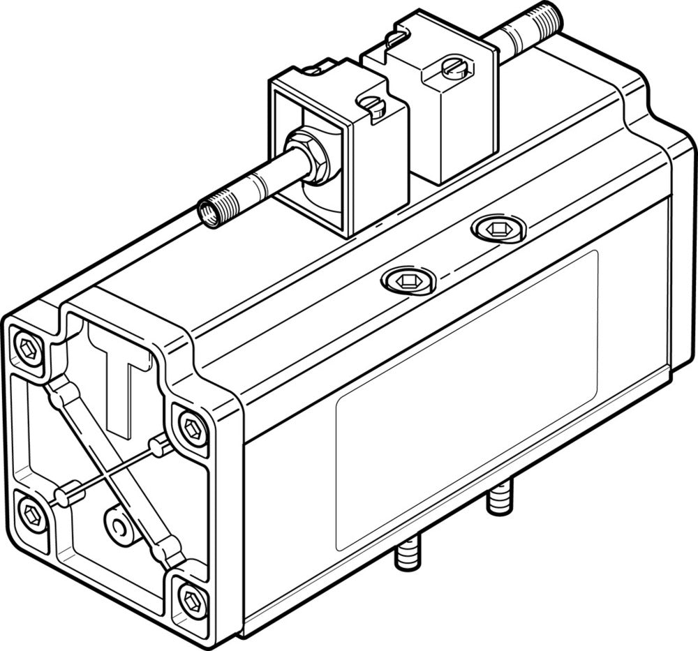 Festo 5/3 Exhausted Air Solenoid Valve Size 4 ISO 5599-1 4800l/min - 14547