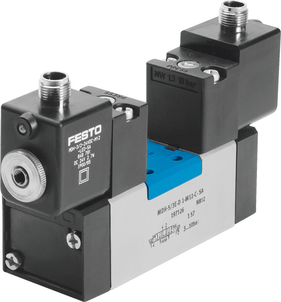 Festo 5/3 Pressurized Air Solenoid Valve Size 2 ISO 5599-1 2300l/min - 540816