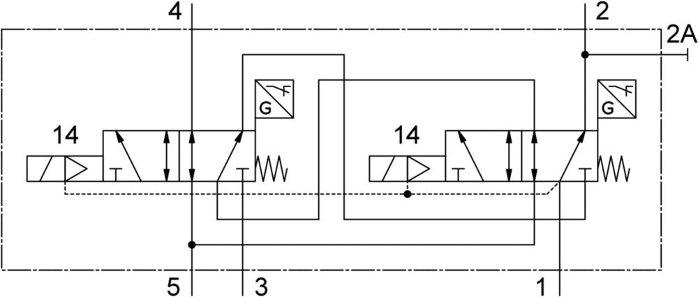 Festo 5/2 Bloc De Contrôle Monostable G1/4 950L/Min 3 - 10Bar/44 - 145Psi - 569820