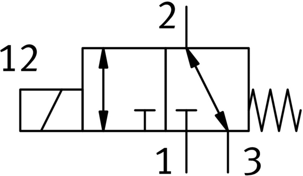 Festo 3/2 NC Vanne Pneumatique Monostable 1/4 NPT 493L/Min 0 - 10Bar/0 - 145Psi - 4515018