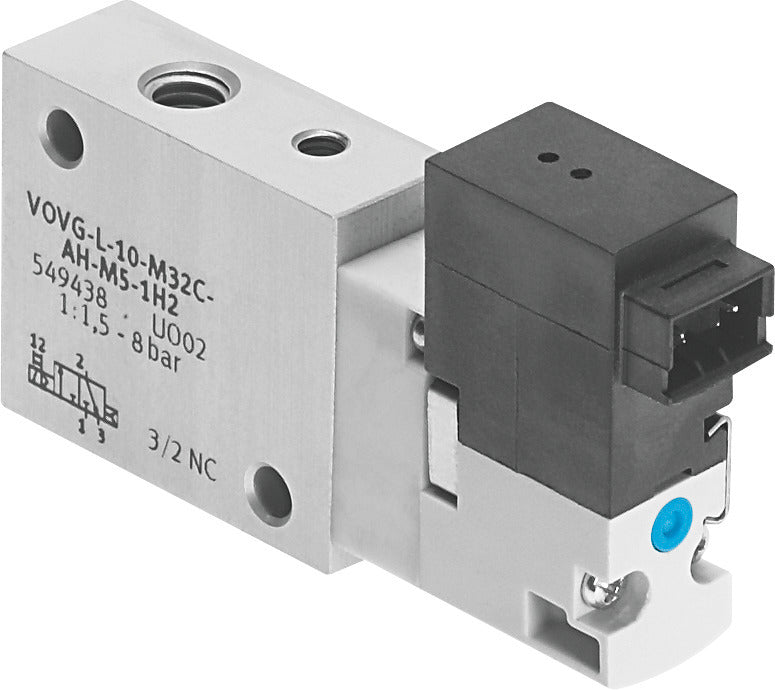 Festo 3/2 NO Monostable Air Électrovanne M5 200L/Min 2 - 8Bar/2 - 116Psi - 560699