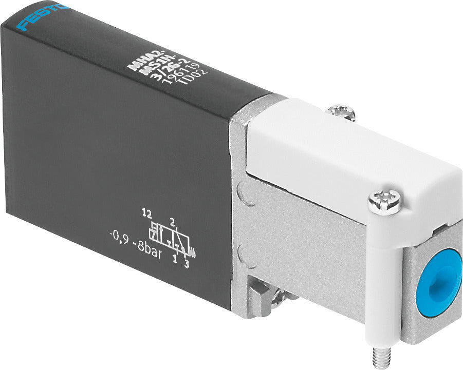 Festo 3/2 NC Monostable Air Solenoid Valve Sub-base 100l/min -0.9 - 8bar/-13 - 116psi - 196119