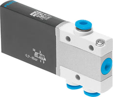Festo 3/2 NO Monostable Air Solenoid Valve QS-4 100l/min -0.9 - 8bar/-13 - 116psi - 196155