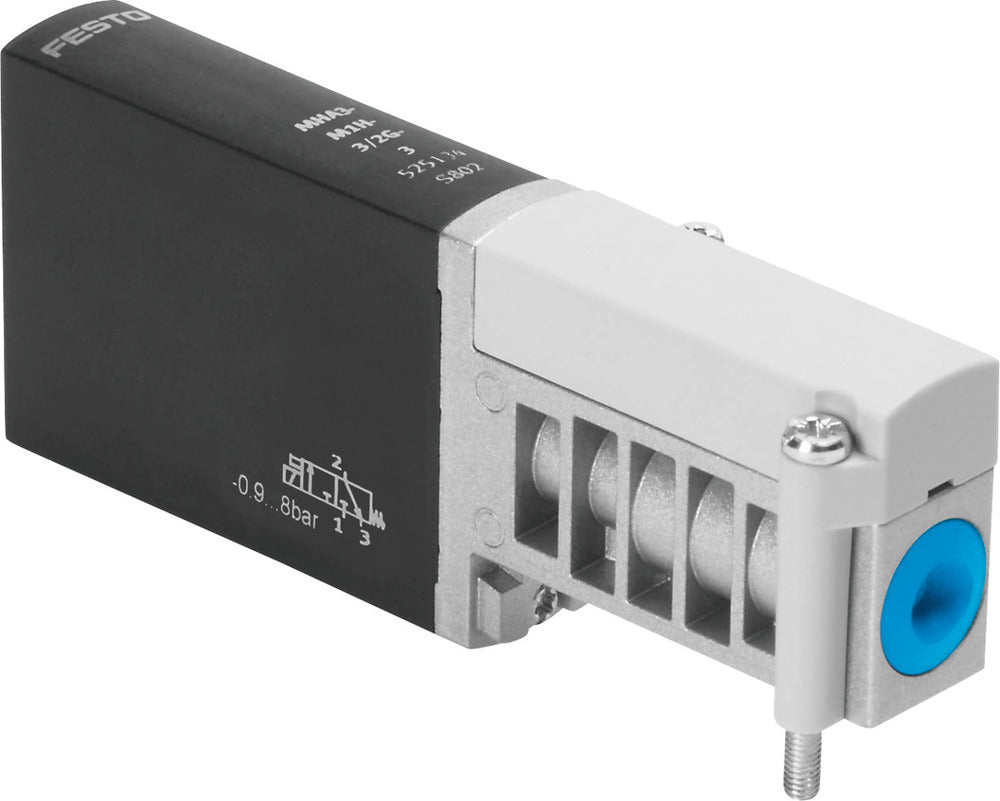 Festo 3/2 NC Monostable Air Électrovanne Embase 200l/min -0.9 - 8bar/-13 - 116psi - 525134