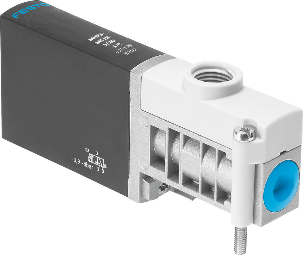 Festo 3/2 NO Monostable Air Solenoid Valve G1/8 200l/min -0.9 - 8bar/-13 - 116psi - 525159