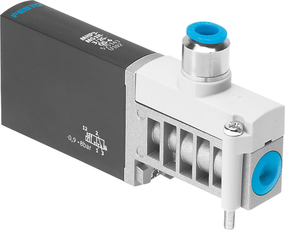 Festo 3/2 NC Monostable Air Électrovanne Embase 200l/min -0.9 - 8bar/-13 - 116psi - 525143