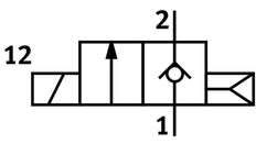 Festo 2/2 NC Monostable Air Électrovanne QS-6 160L/Min 0.5 - 6Bar/7 - 87Psi - 567503
