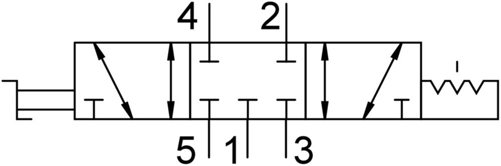 Festo 5/3 NC Robinet À Levier Manuel G1/4 1200l/min -0.95 - 10bar/-14 - 145psi - 4165866