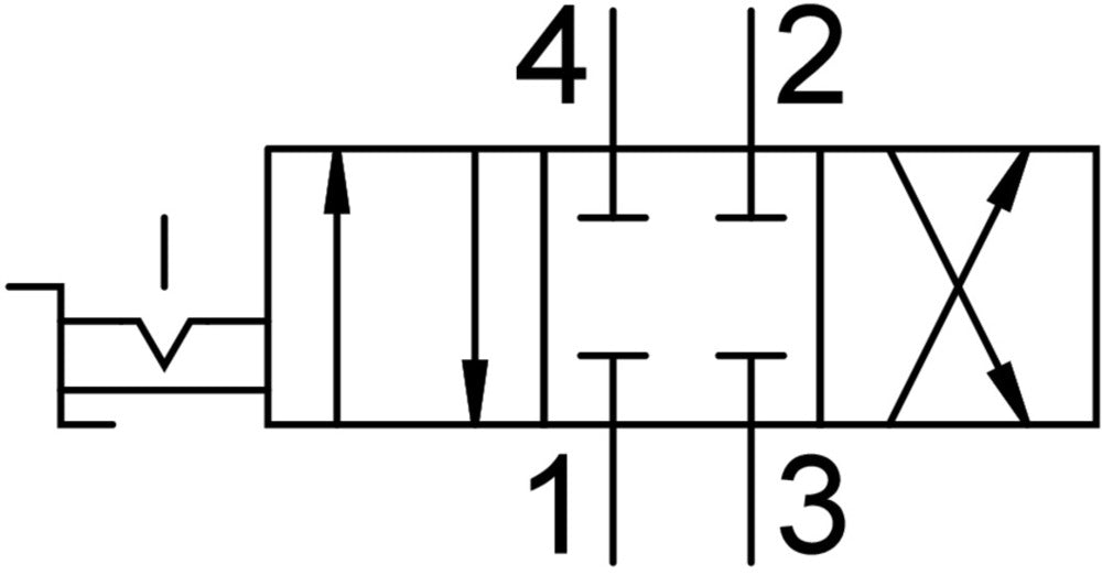 Festo 4/3 NC Robinet À Levier Manuel G1/8 800l/min - 3488205
