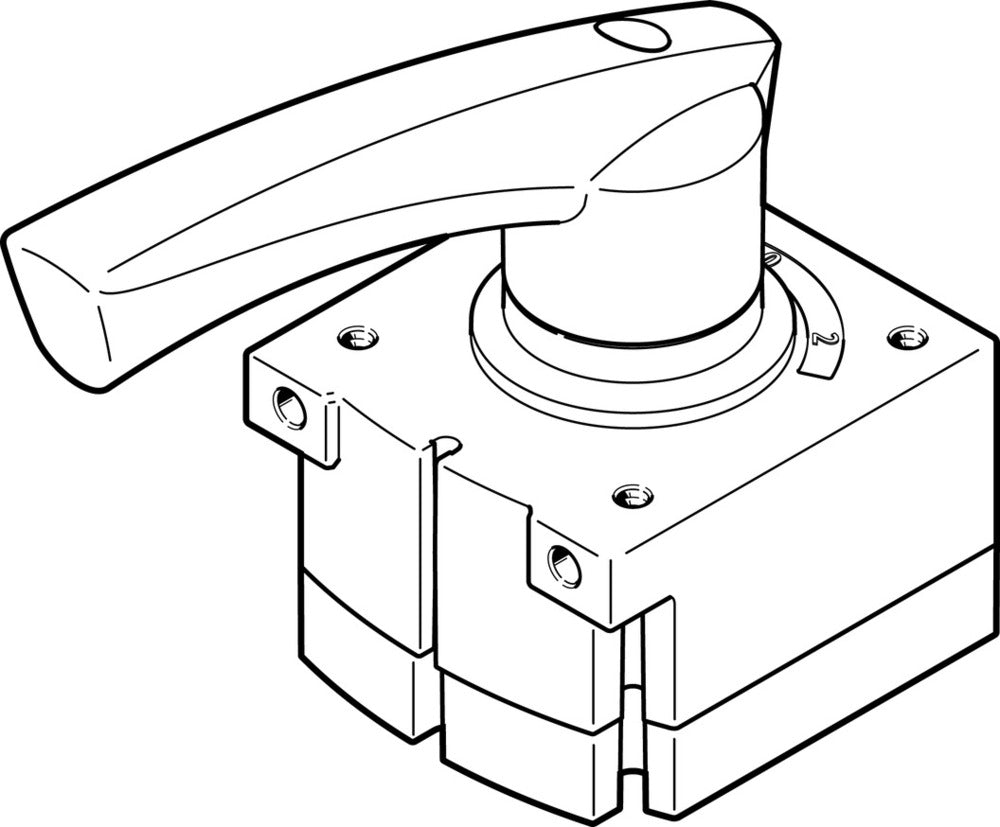 Festo 4/3 Pressurized Hand Lever Valve G1/4 1500l/min - 3515286