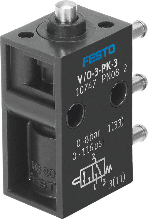 Festo 3/2 NO/NC Monostable À Tige Actionnée Valve PK-3 80l/min - 10747