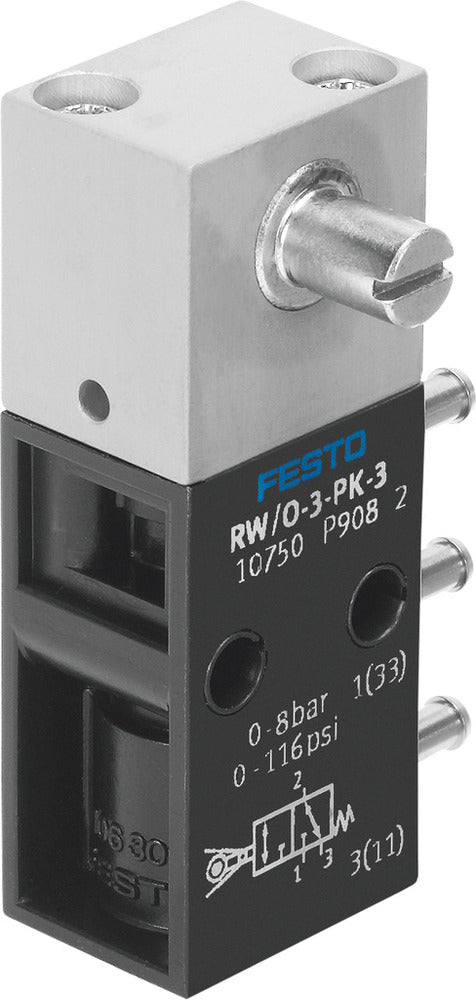 Festo 3/2 NO/NC Vanne À Levier Monostable PK-3 80l/min - 10750