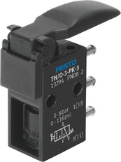 Festo 3/2 No/Nc Vanne À Levier Monostable PK-3 80L/Min - 13794