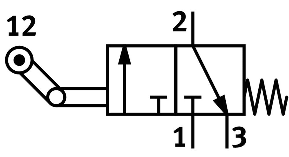 Festo 3/2 NC Monostable Vanne À Levier Basculant Avec Retour Au Repos G1/4 600L/Min - 8982
