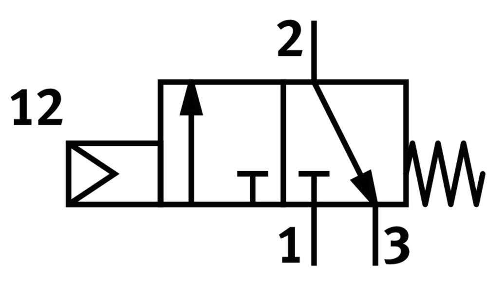 Festo 3/2 NC Monostable Vanne De Panneau Avant G1/8 120l/min - 10190
