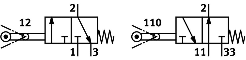 Festo 3/2 NO/NC Monostable Robinet À Levier Pivotant G1/8 140L/Min - 4937