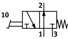Festo 3/2 NO Monostable Clapet De Pied G1/4 600l/min - 8988
