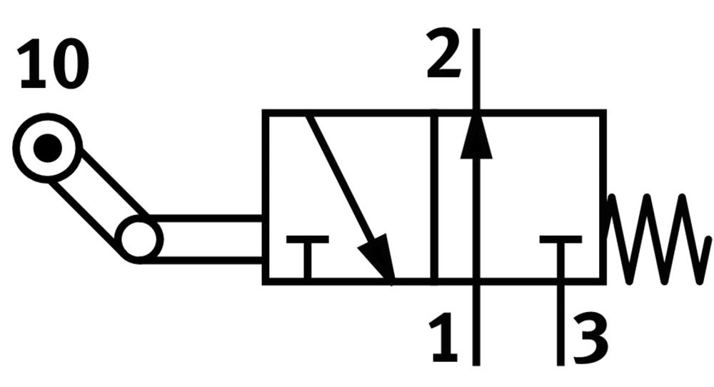 Festo 3/2 NO Vanne À Levier Monostable Avec Retour Au Repos G1/4 600L/Min - 8989