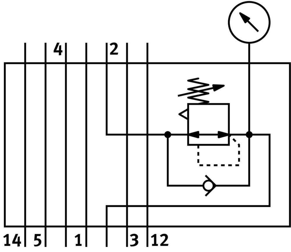Festo Plaque De Régulateur De Pression Intermédiaire - 35426