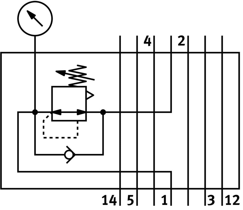 Festo Plaque De Régulateur De Pression Intermédiaire - 35968