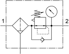 Festo Filtre Régulateur G1/4'' 0.3-7bar 2800l/min 40µm - 529200