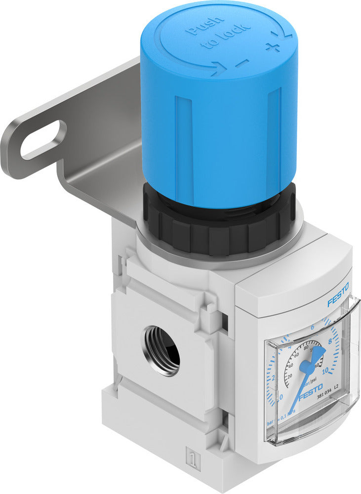 Festo Compressed Air Pressure Regulator G1/8'' 0.3-7bar 1150l/min - 543520