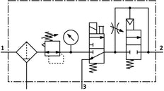 Festo Unité De Conditionnement G1/8'' 2.5-12bar 595l/min 40µm Mini - 185743