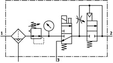 Festo Unité De Conditionnement G3/8'' 2.5-12bar 1890l/min 40µm Midi - 185750