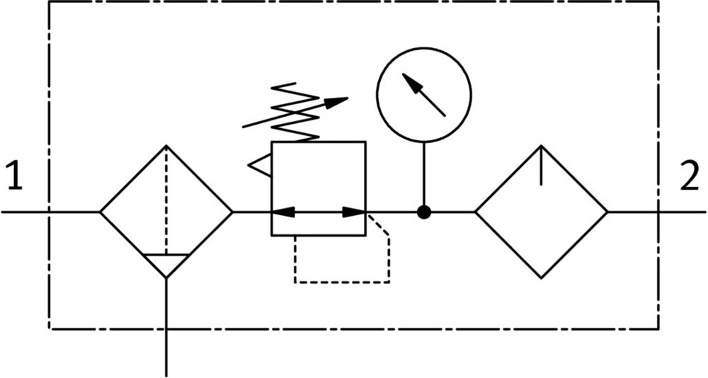 Festo Unité De Conditionnement G1/4'' 0.5-7bar 1300l/min 40µm Mini - 162755