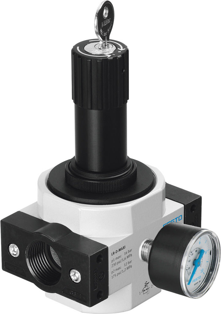 Festo Compressed Air Pressure Regulator G3/4'' 0.5-7bar 8350l/min Maxi - 194676